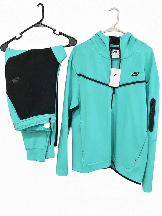 Nike Other - Nike Men’s Turquoise Black Matching Set Full Zip Hoodie XL & Pants Large